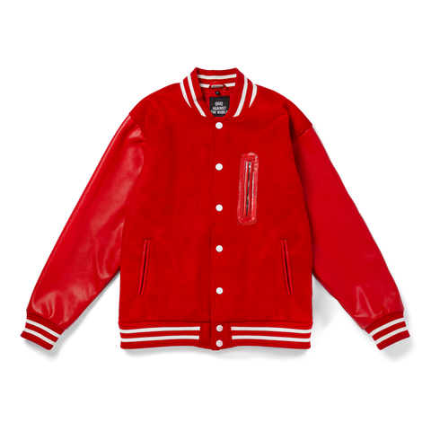 Ohio Red Varsity Letterman Jacket